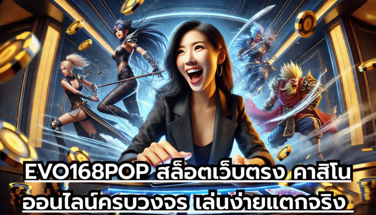 EVO168POP สล็อตเว็บตรง คาสิโนออนไลน์ครบวงจร เล่นง่ายแตกจริง