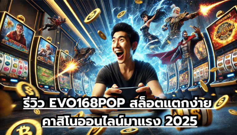 รีวิว EVO168POP สล็อตแตกง่าย คาสิโนออนไลน์มาแรง 2025