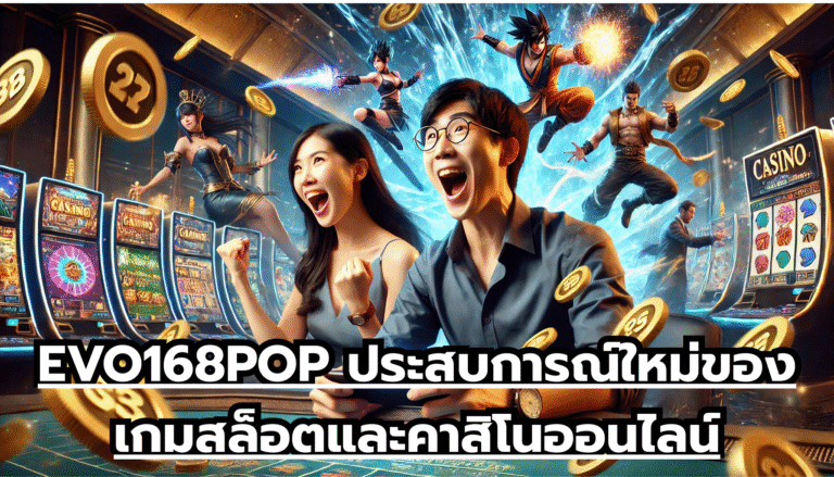 EVO168POP ประสบการณ์ใหม่ของเกมสล็อตและคาสิโนออนไลน์