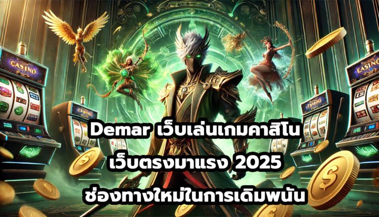 Demar เว็บเล่นเกมคาสิโน เว็บตรงมาแรง 2025 ช่องทางใหม่ในการเดิมพนัน-1